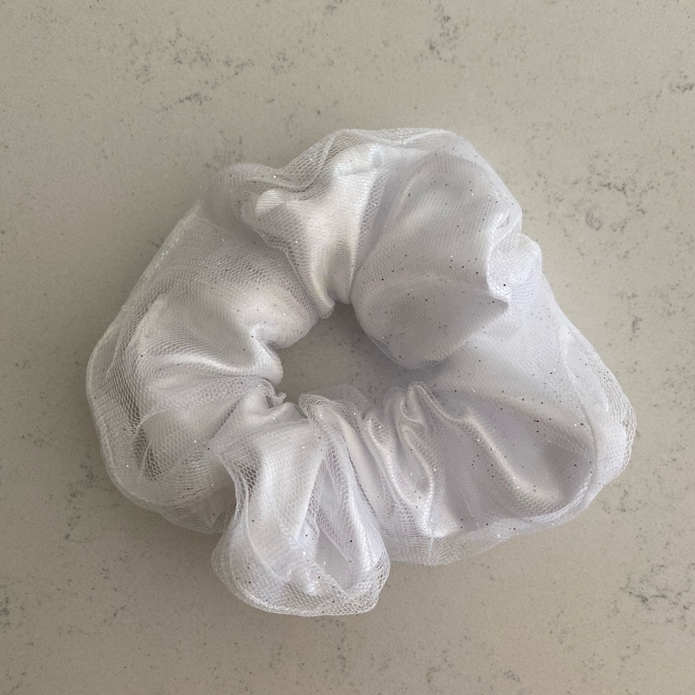 MILKY cozybeanz Glitter Tulle & Satin Scrunchie